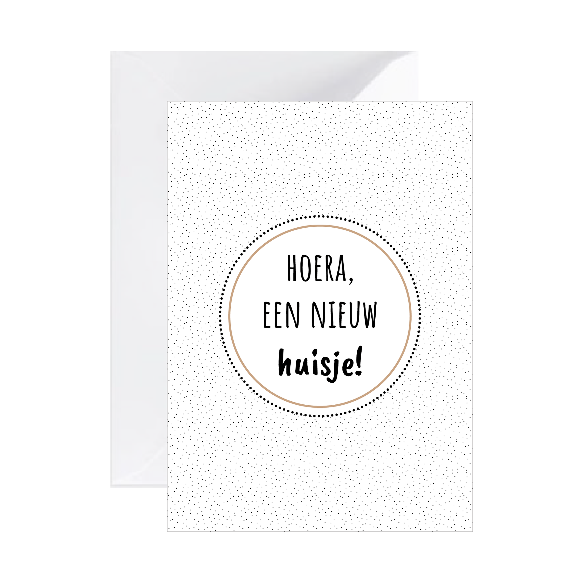 Dubbele kaart | Hoera, een nieuw huisje!