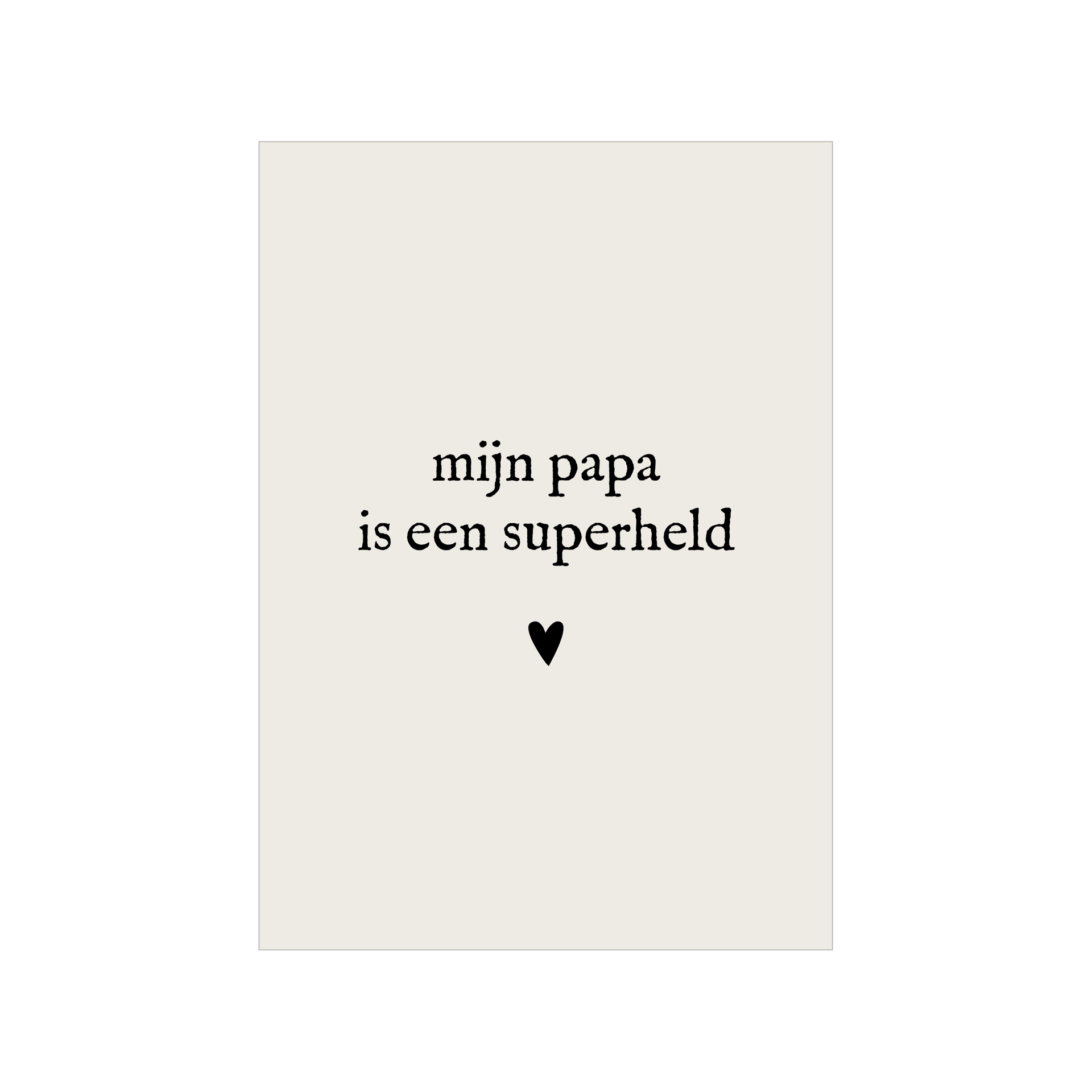 Kaart | Mijn papa is een superheld