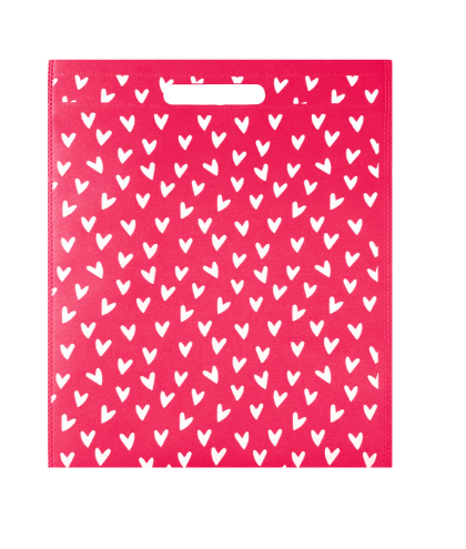 Non woven tas | Hartjes Roze