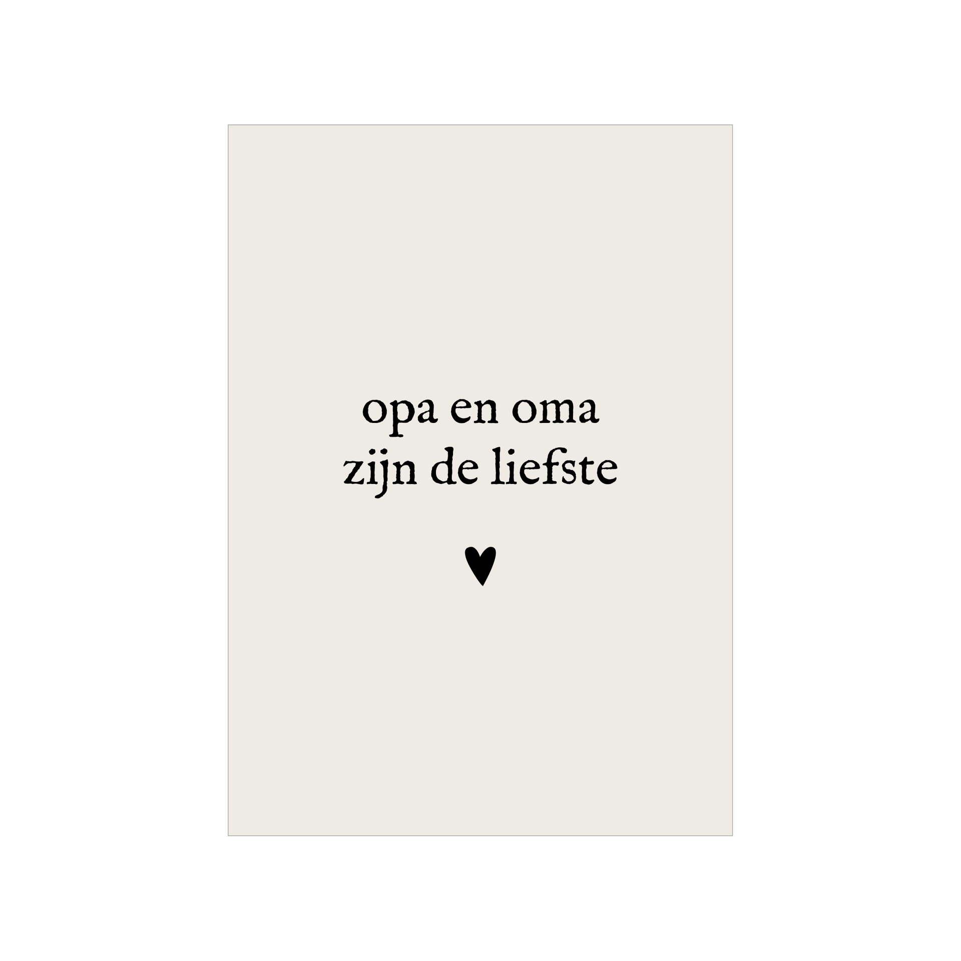Kaart | Opa en oma zijn de liefste