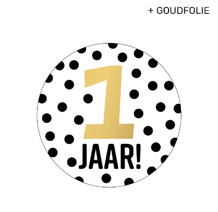 Sticker | 1 jaar | 5 stuks