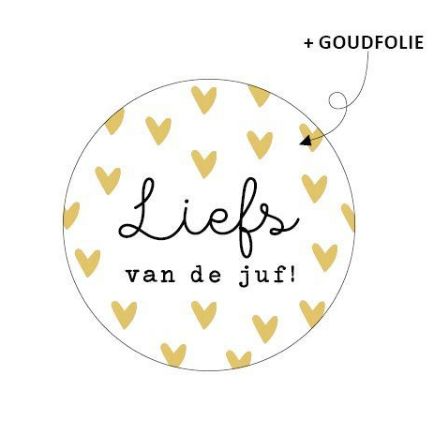 Sticker | Liefs van de juf | 5 stuks
