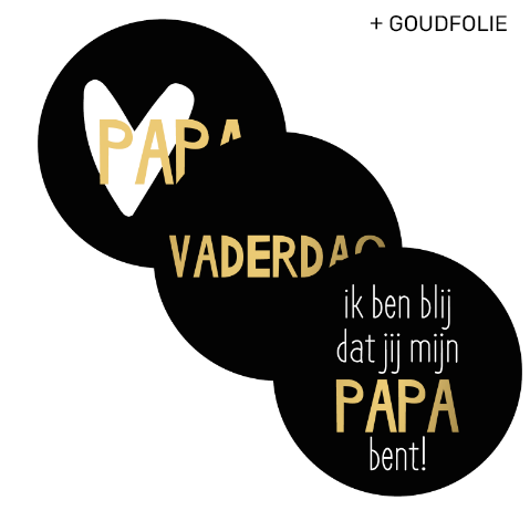 Sticker | Vaderdag | 6 stuks