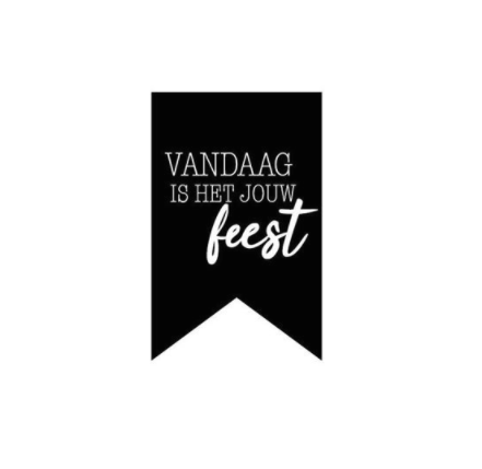 Sticker | Vandaag is het jouw feest | 5 stuks