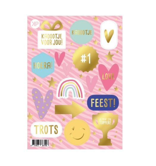Stickervel A5 | Trendy Pink