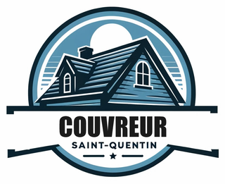 le logo du couvreur saint-quentin montre une maison 