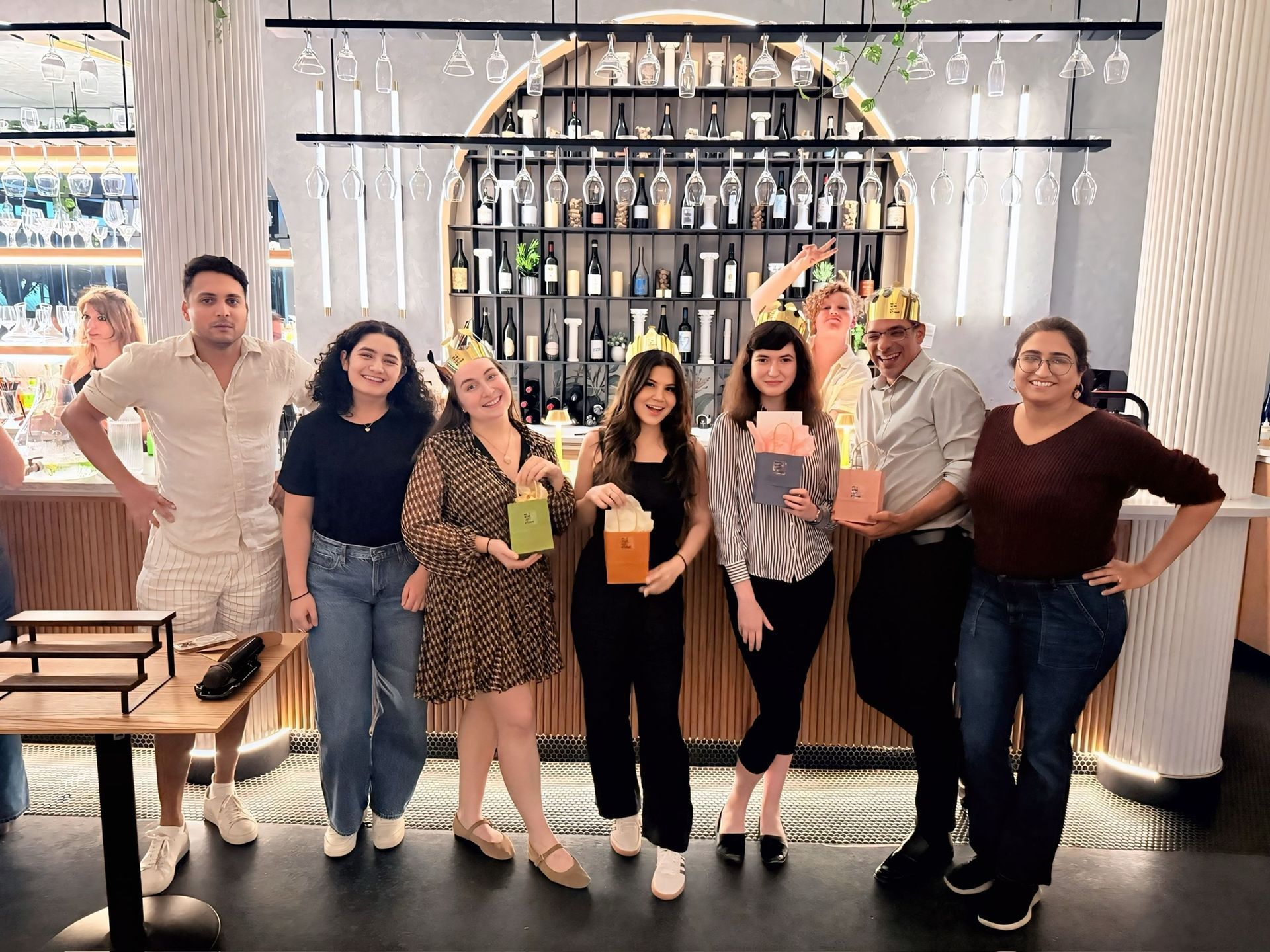 A selection of five wine bottles from various women-led companies partnered with No Wine Left Behind