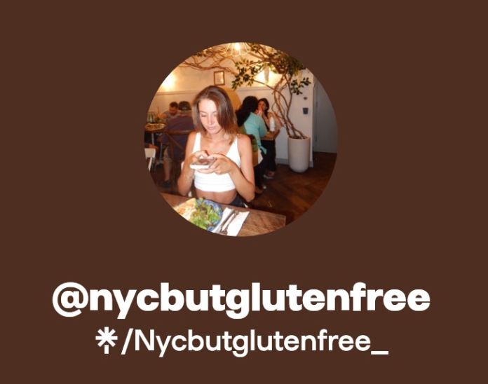 Instagram profile picture and handle of nycbutglutenfree, partner of No Wine Left Behind