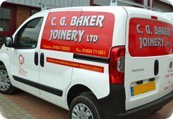Architectural joinery - Rochester - CG Baker Joinery Ltd - service van