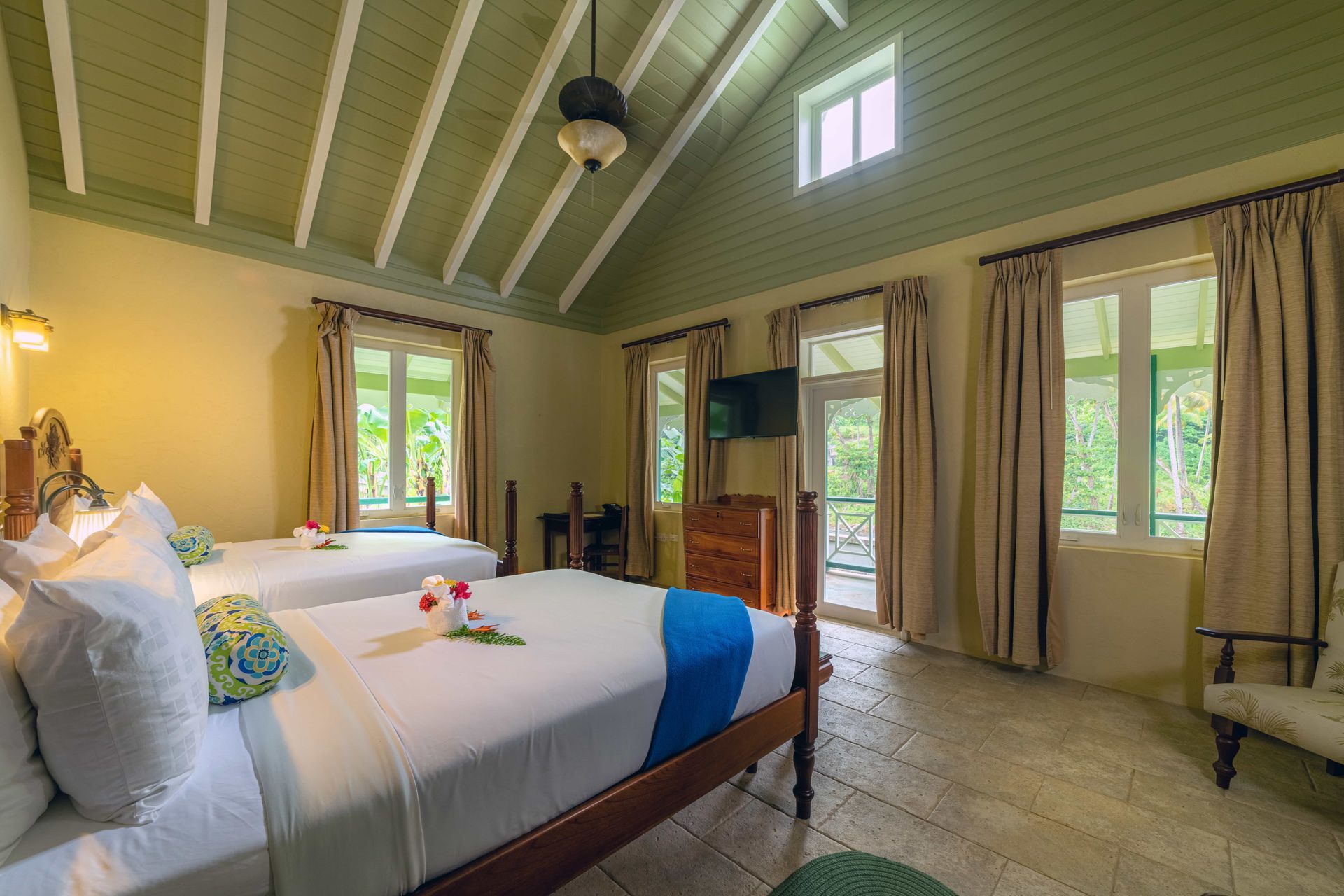 Rosalie Bay Eco Resort & Spa with just 22 rooms, each offers a unique connection to Dominica's stunning nature.