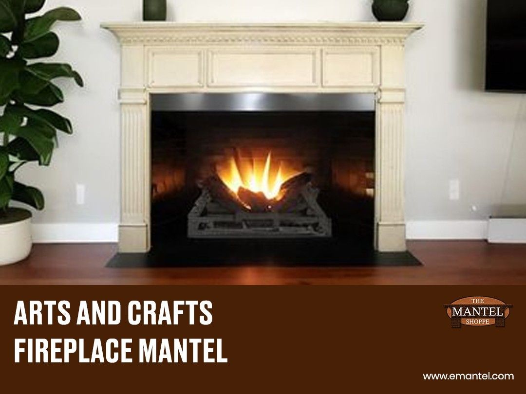 Arts and crafts fireplace mantel