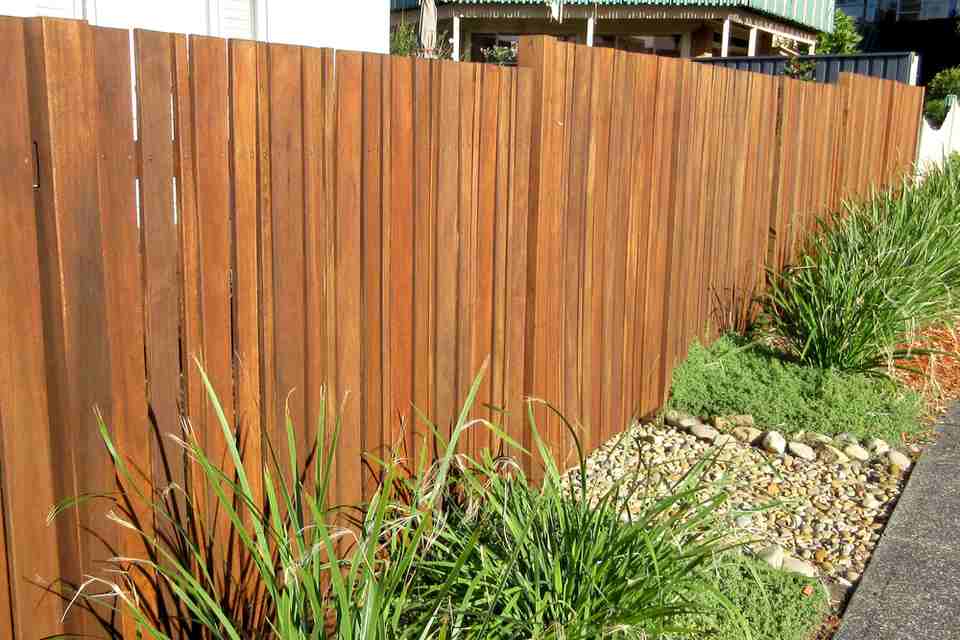 wooden fencing for the outdoor area