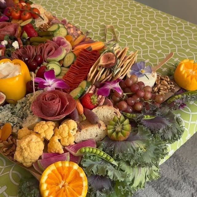 A table topped with a variety of fruits and vegetables