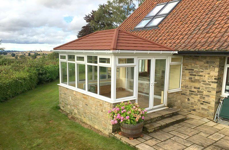 Double hipped Edwardian conservatory
