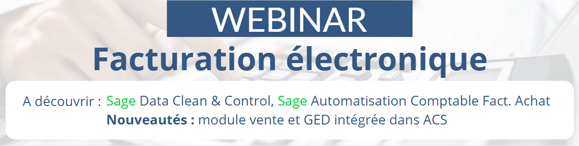 Une bannière pour un webinaire intitulé Sage Espace Employees