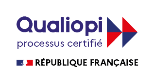 The logo for qualiopi processus certifie republique francaise