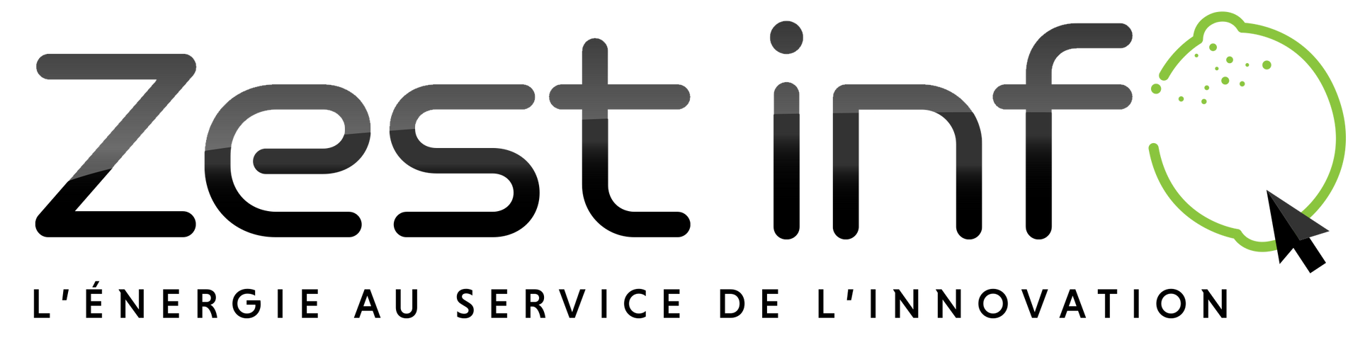 A logo for zest info l' energie au service de l' innovation