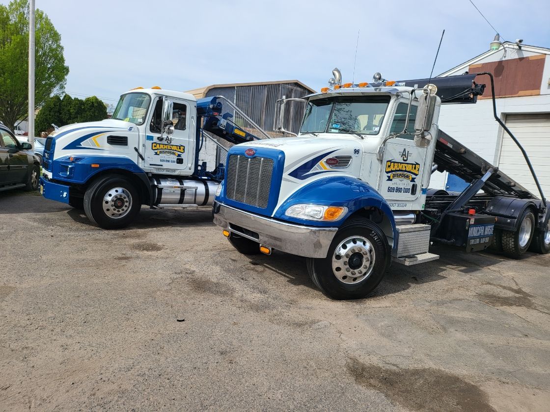 Dumpster trucks — Hamilton Township, NJ — AJ Carnevale Disposal