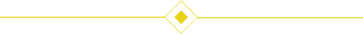 A horizontal yellow line with a diamond-shaped accent in the center containing a small yellow square.