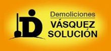 Demoliciones Vásquez Solución, logotipo.