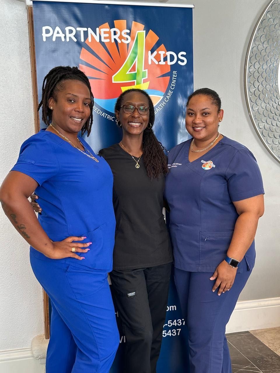 Janel Webster, Joanna Mahoney and Dr. Penn at the Association Appreciation Week at the Ritz Carlton