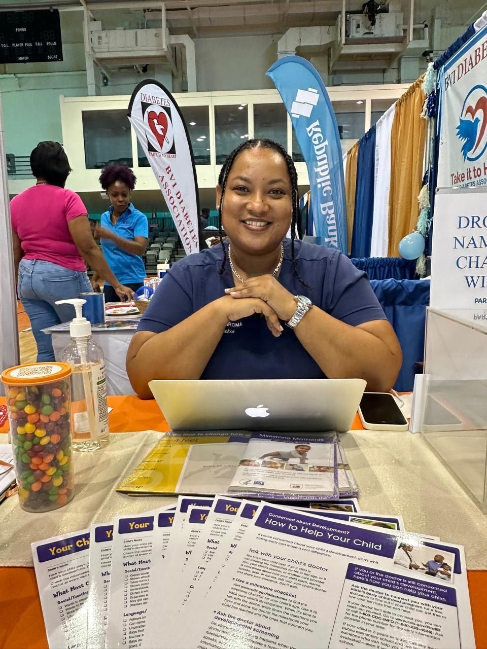 Janel Webster at the BVI Chambers EXPO