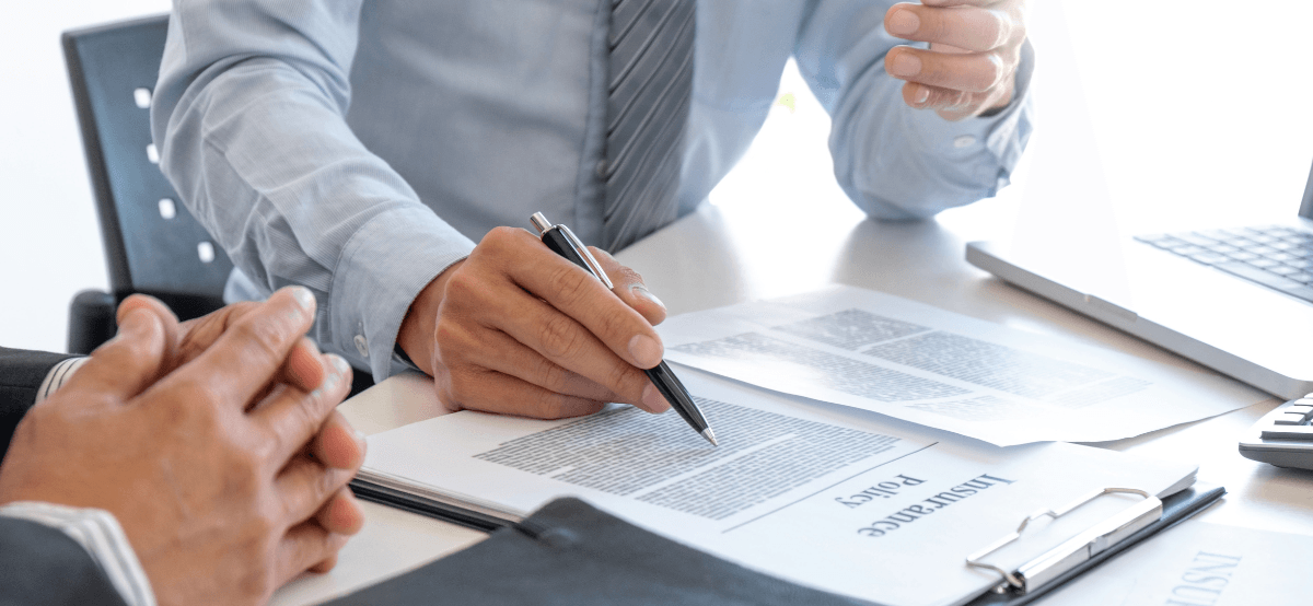Public Adjuster Checking Insurance Policy