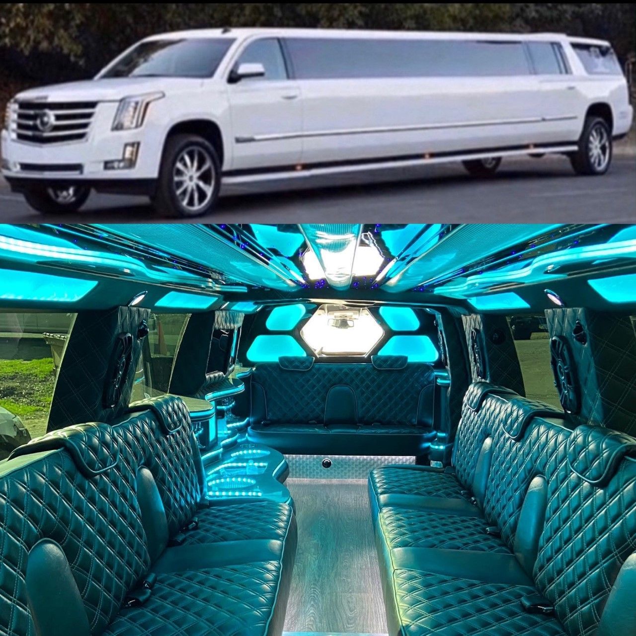 Black And White 8 Passenger Lincoln MKT — Ceres, CA — Rock Star Luxury Limos LLC