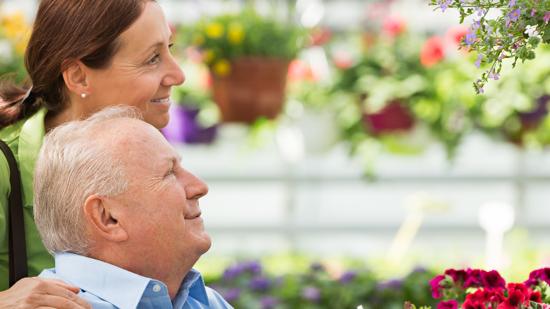 care worker with elderly lady