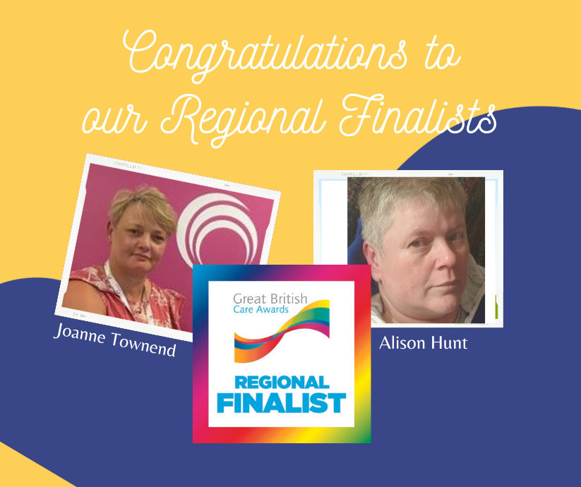 congratulations to our regional finalists joanne  townend and alison hunt