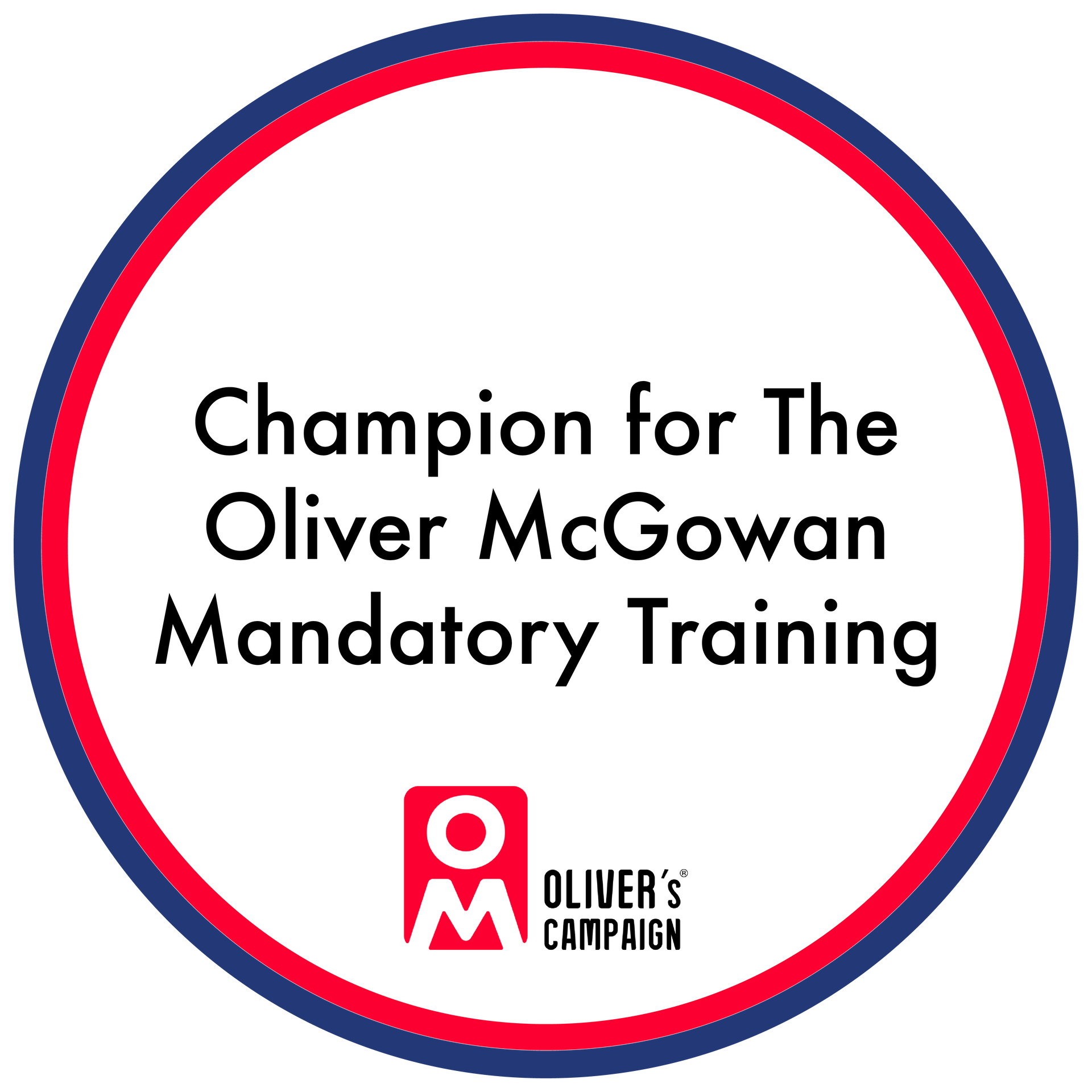 logo badge for Oliver McGowan Mandatory Training