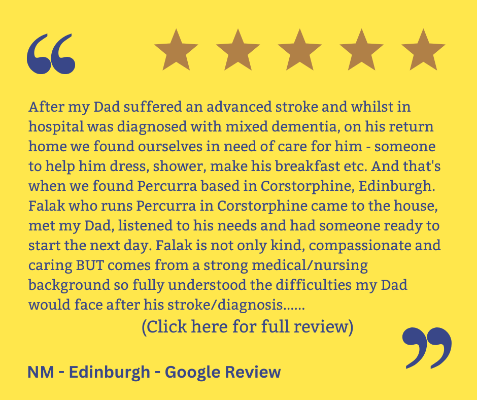 review 2 of percurra edinburgh services
