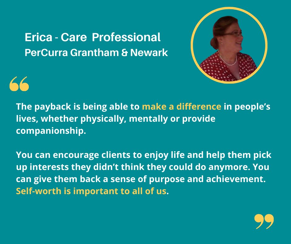 a quote from erica care professional percurra grantham & newark