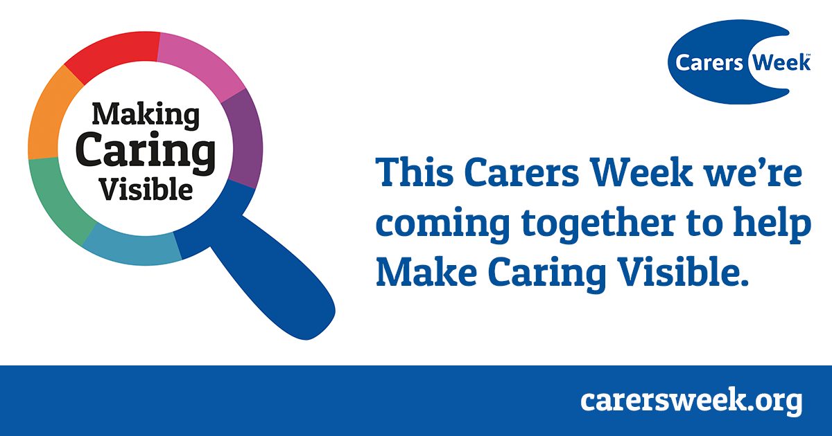 a poster that says making caring visible on it