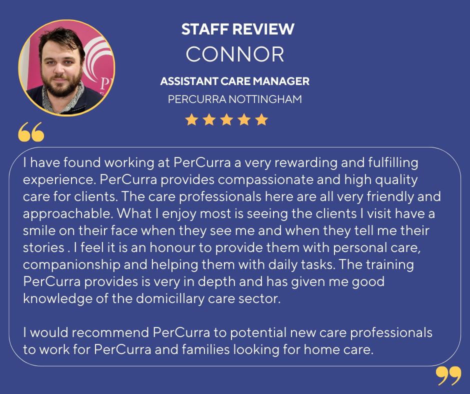 a staff review of connor assistant care manager
