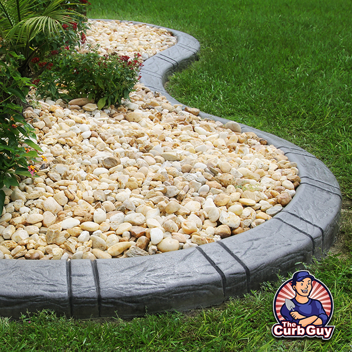 Curb Customization The Curb Guy Mr Curber Landscaping Arkansas  Custom Stamped Egding slate tile