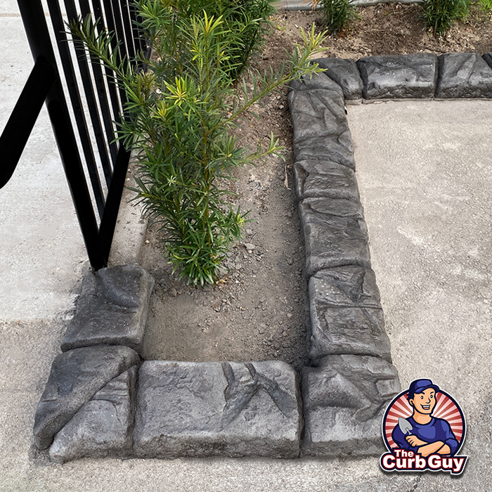 Curb Customization The Curb Guy Mr Curber Landscaping Arkansas moroccan natural stone casa blanca cobble 