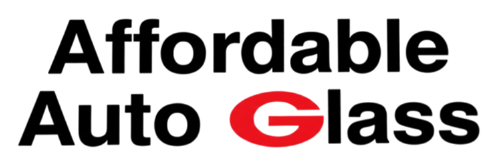 Logo for Affordable Auto Glass: Black text 