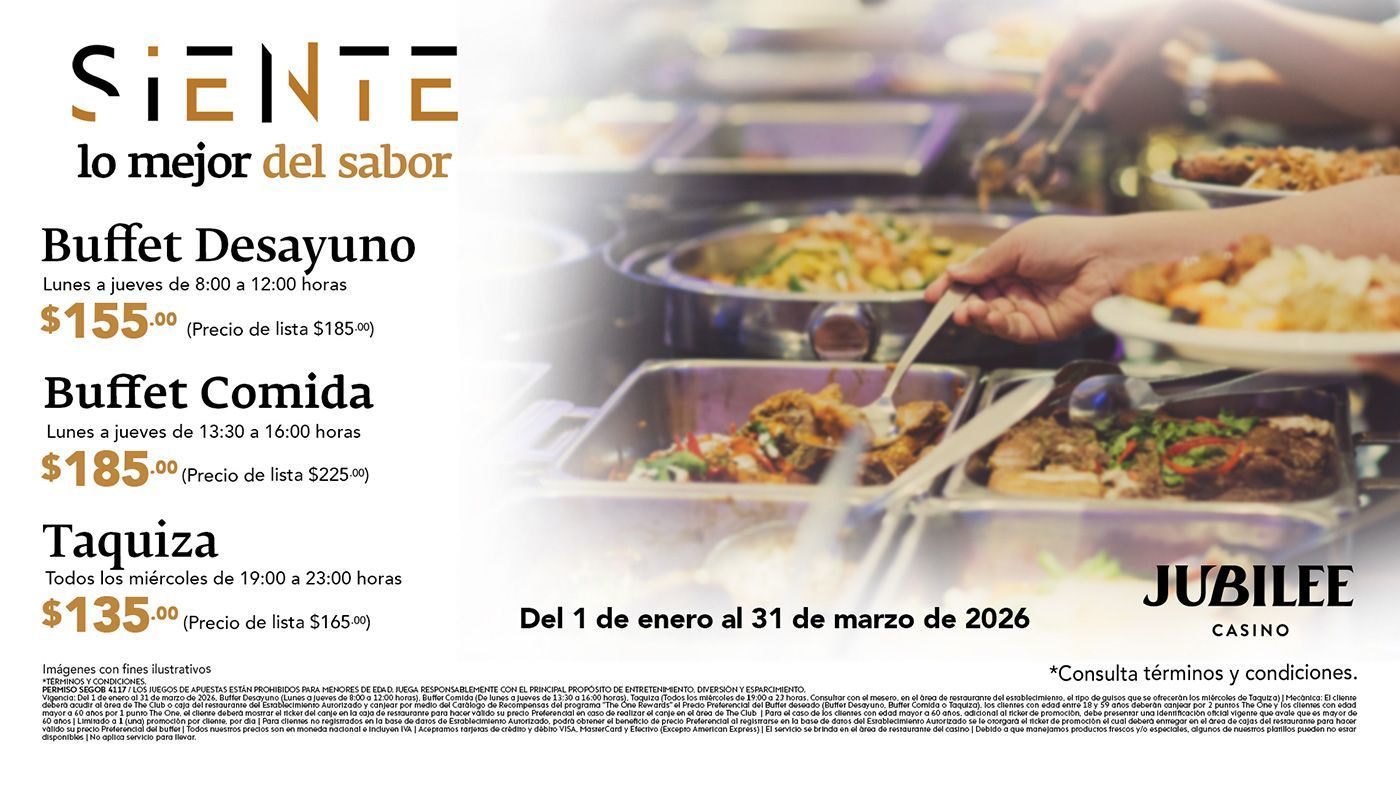 Buffets a precio preferencial