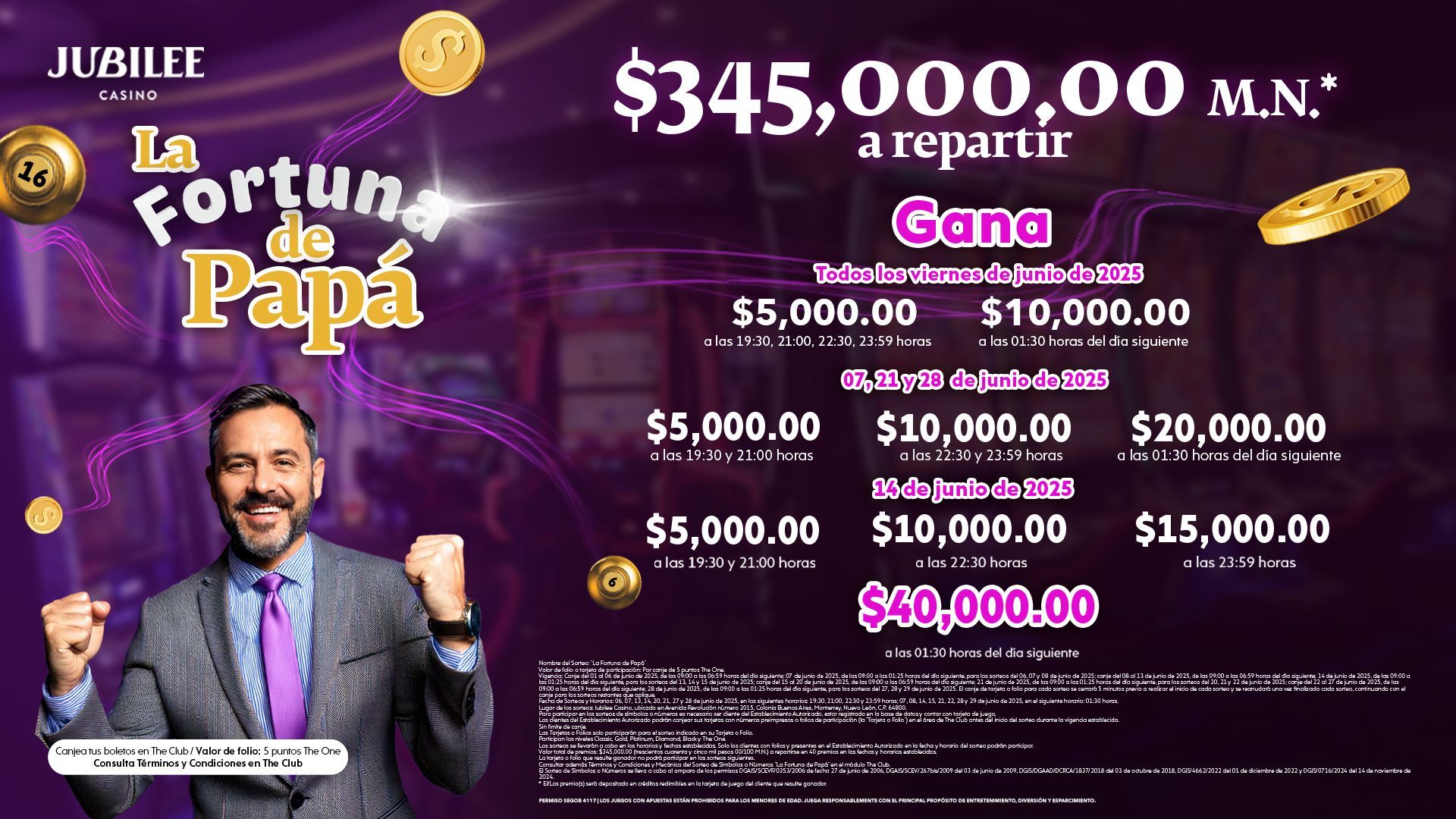 Sorteo La Fortuna de Papá