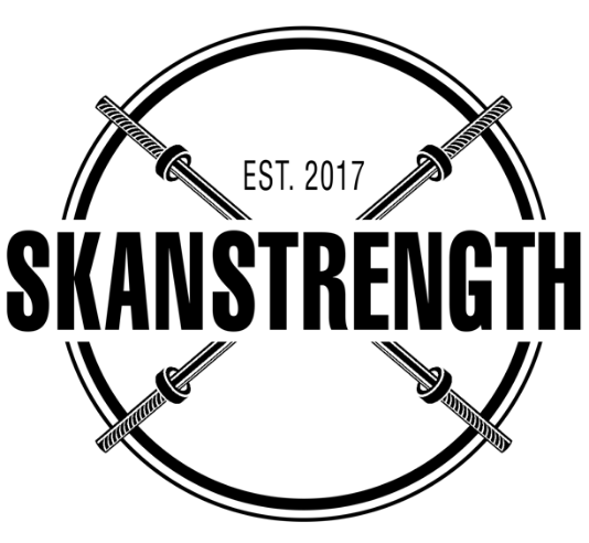 A blue and white logo for s5 skansports
