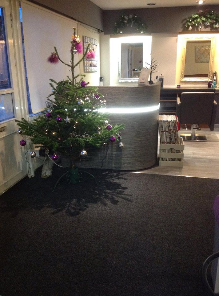 The salon at Christmas