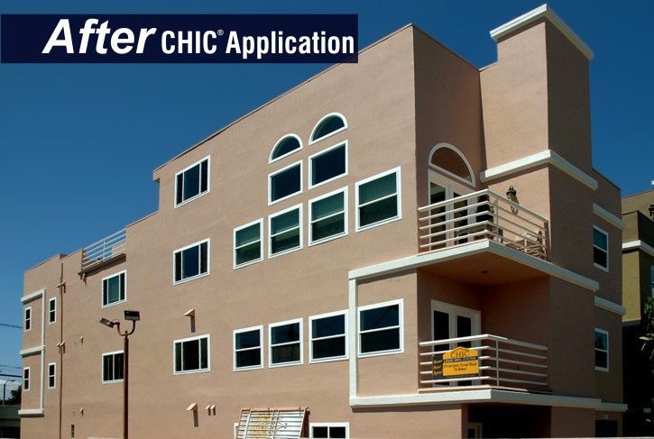 A building with a sign that says after chic application