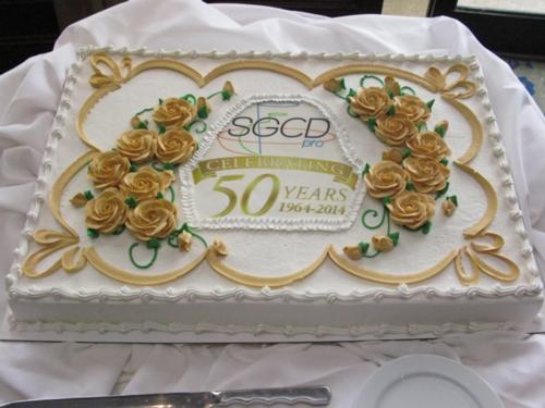 Photo of SGCDpro cake celebrating 50 years