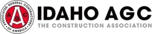 A logo for idaho agc the construction association