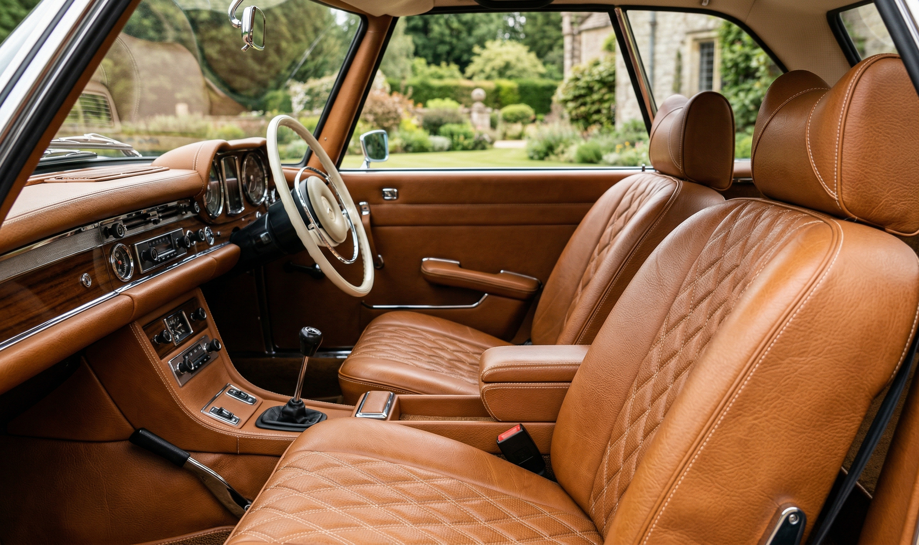 A close-up of hands using pliers to tighten a metal fitting onto a black hose connected to a large canister.