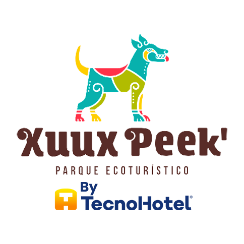 Un logotipo para Xuux Peek Parque Ecoturístico de Tecno Hotel