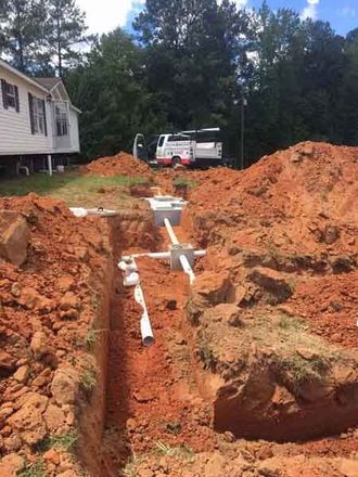 Installing the Septic Tank and Leach Field