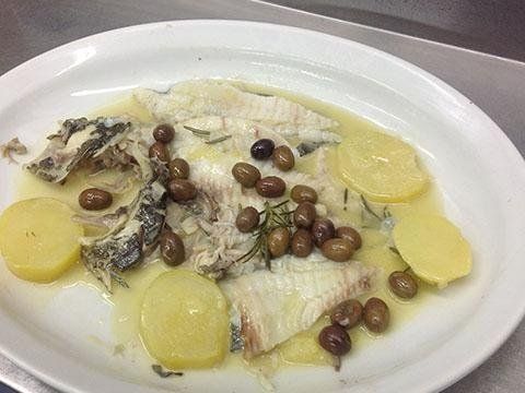 Piatto a base di pesce