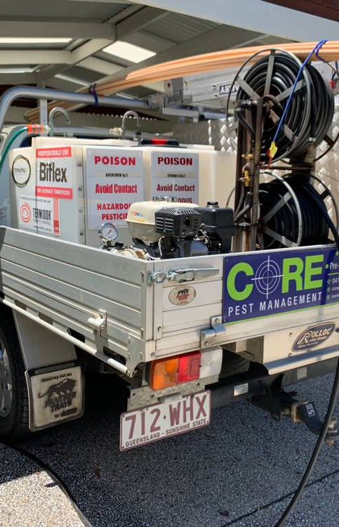 Pest Management Equipment in Back of the Ute — Core Pest Management in Buderim, QLD